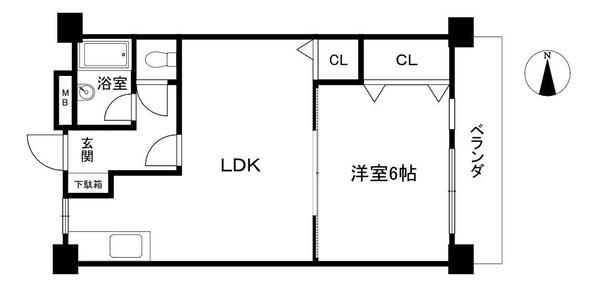 三吉マンションの物件間取画像